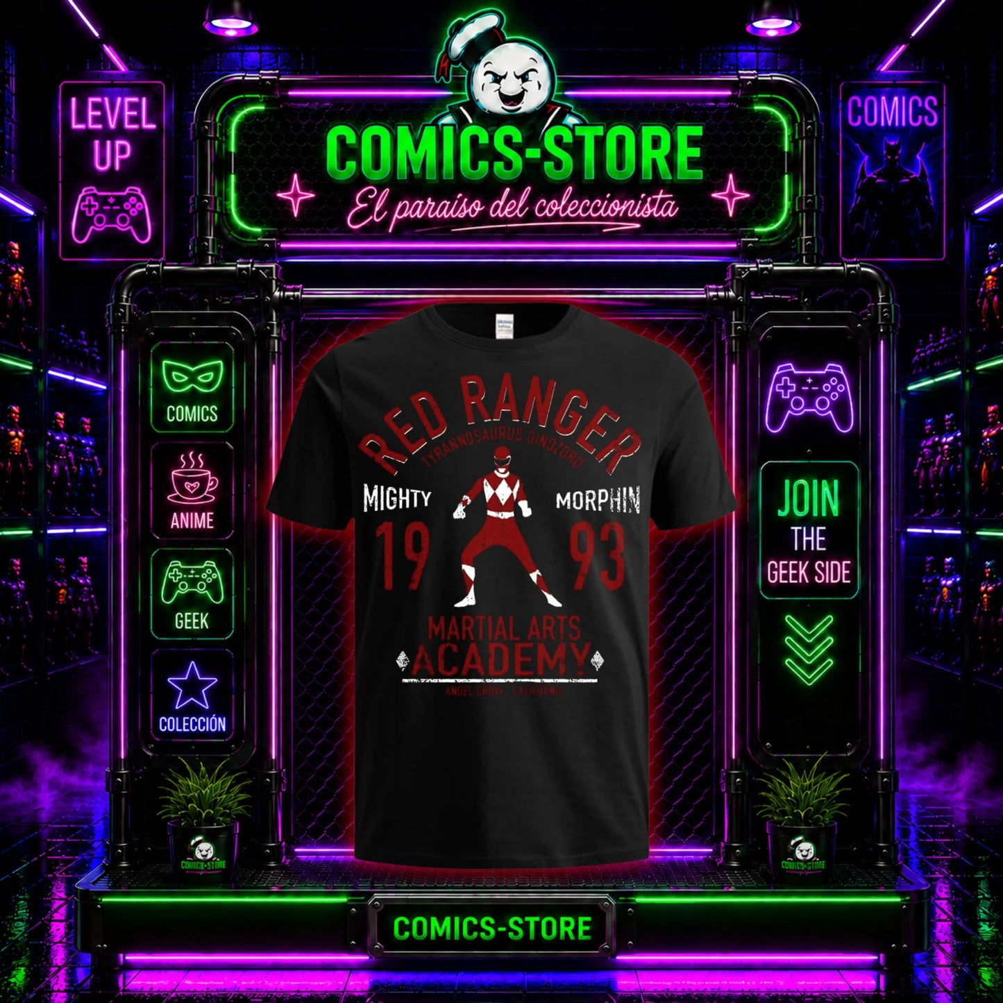 Camiseta Power Rangers Red