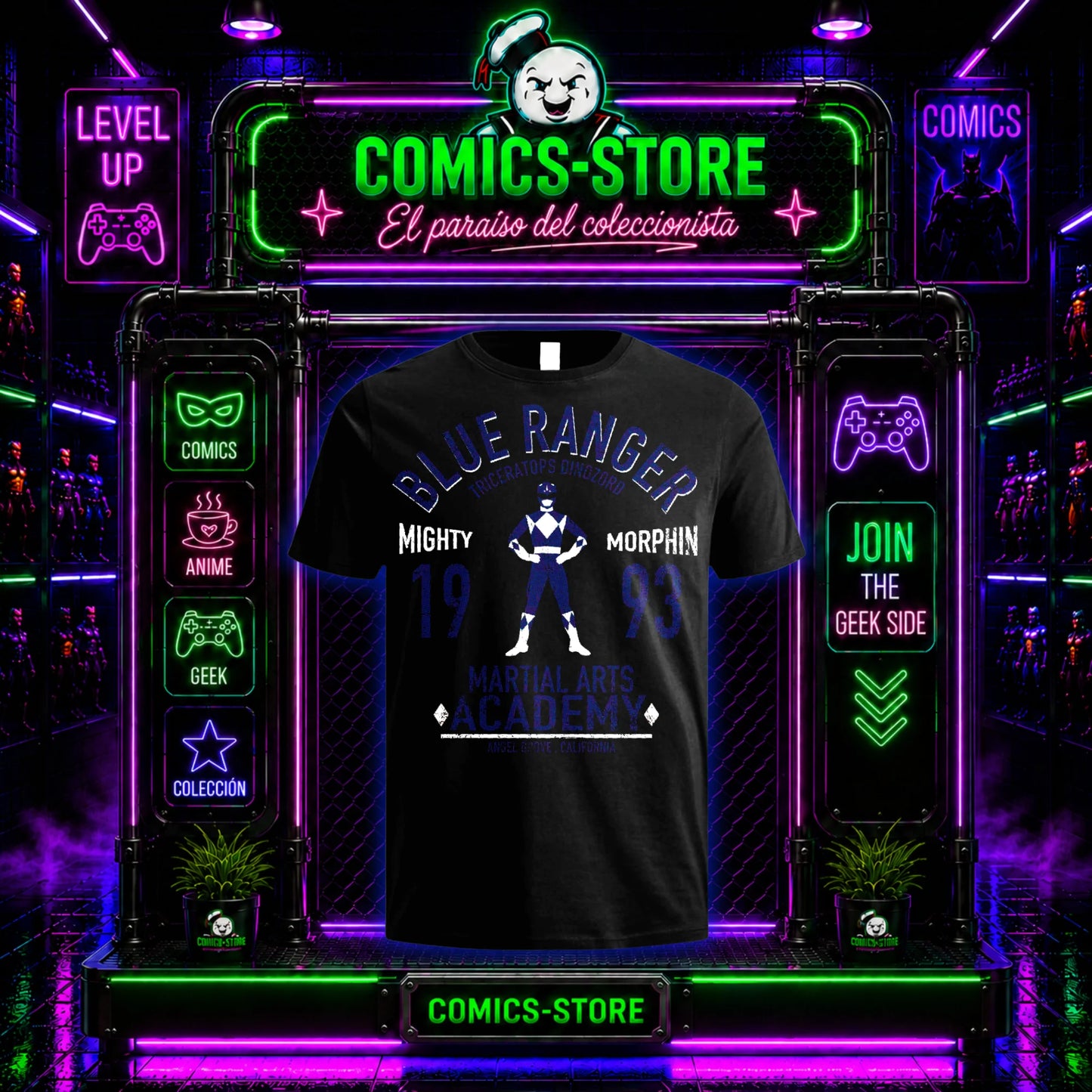 Camiseta Power Rangers Blue