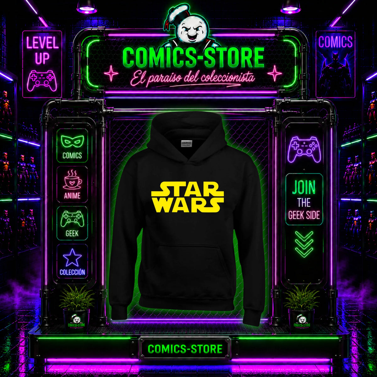 Hoodie Capota Negro Star Wars