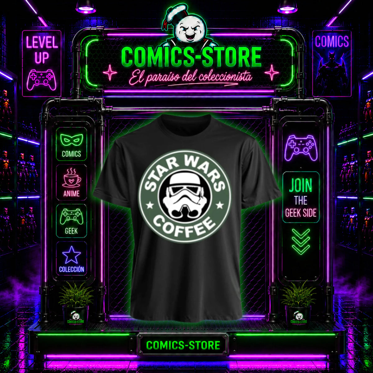 Camiseta Star Wars Coffe