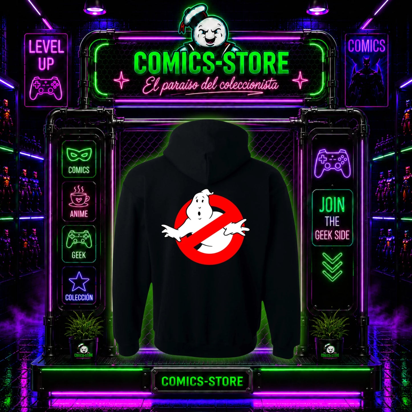 Hoodie Capota Cremallera Ghostbusters