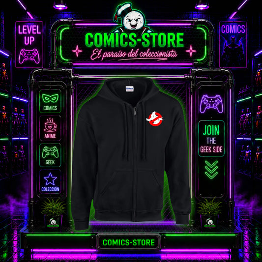 Hoodie Capota Cremallera Ghostbusters Pop
