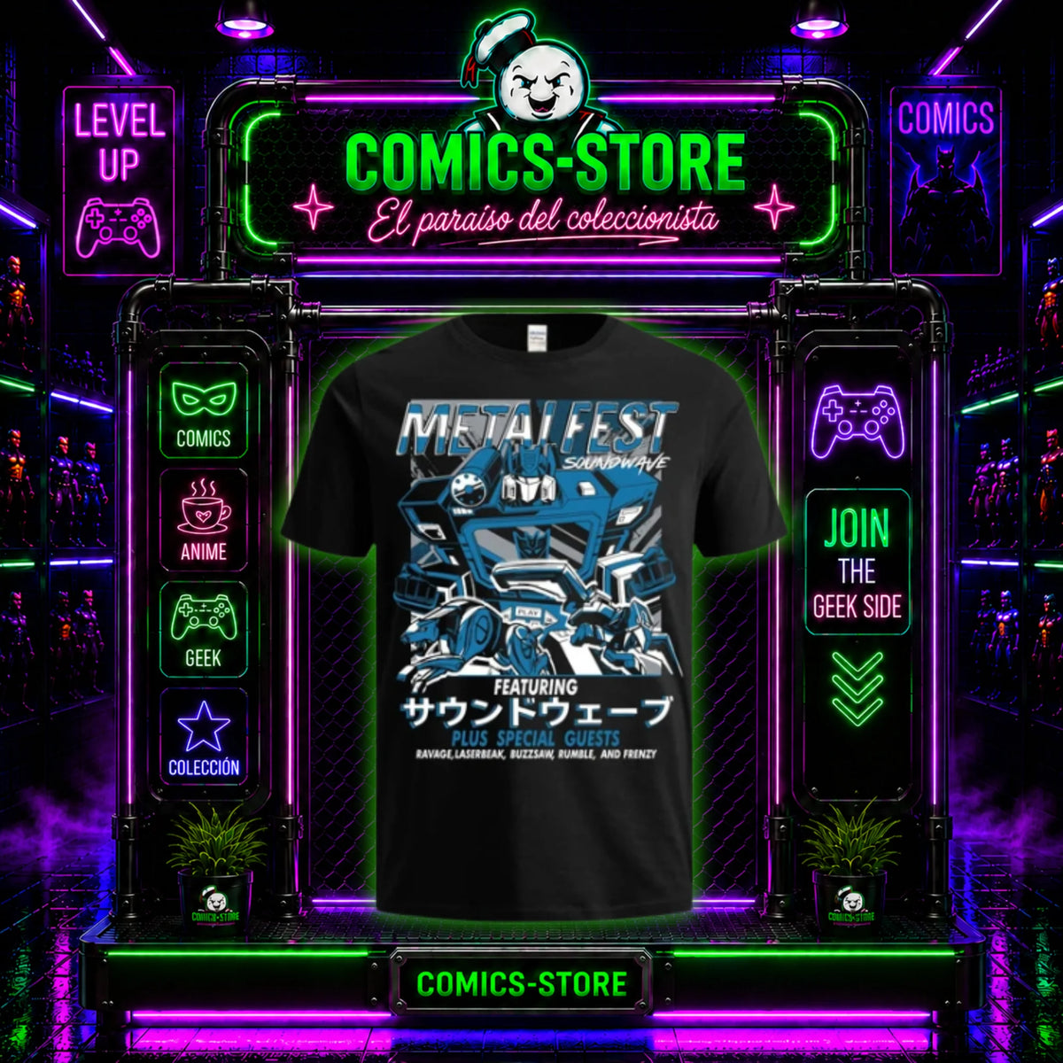 Camiseta Transfomers Soundwave