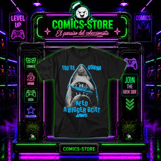 T-Shirt Black Jaws Shark