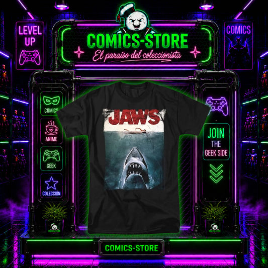 T-Shirt Black Jaws Movie
