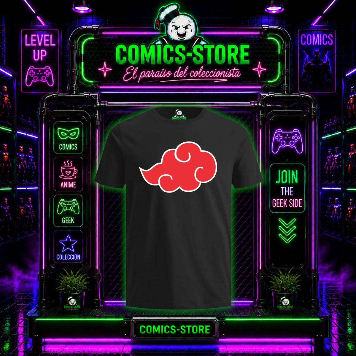 Camiseta Nubes Akatsuki Anime