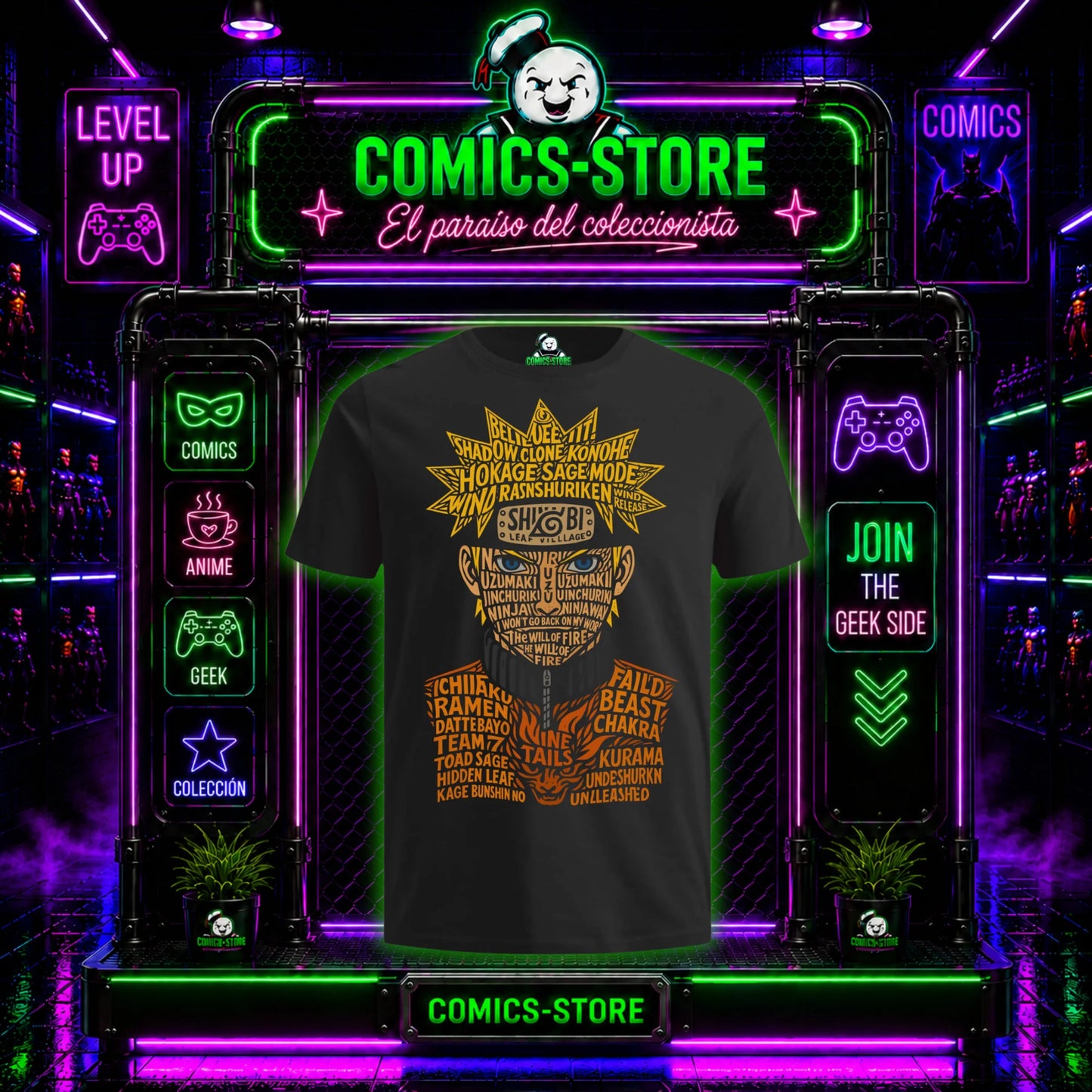 Camiseta Naruto Anime