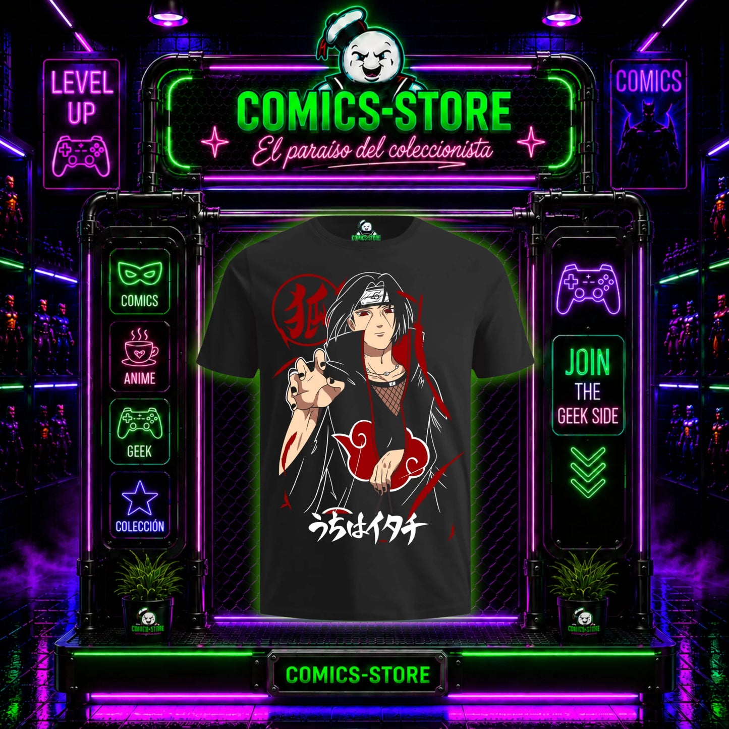 Camiseta Itachi Uchiha Anime
