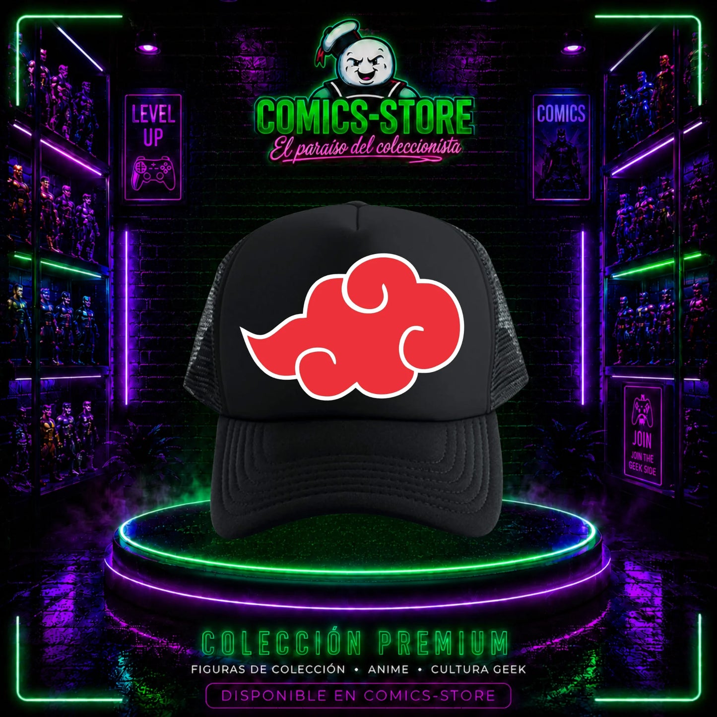 Gorra Trucker Naruto Nubes Akatsuki