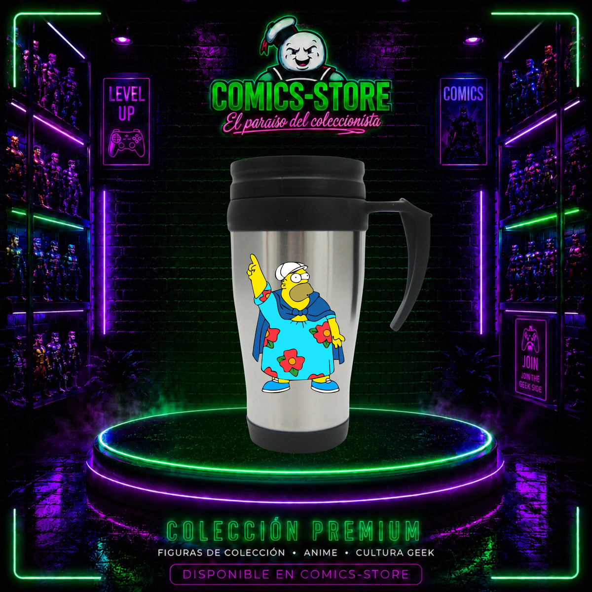 Mugs Metalico Homero Simpson