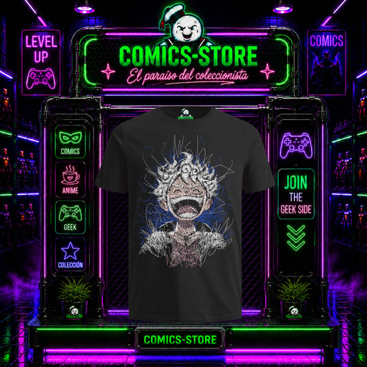 Camiseta One Piece Luffy gear 5 Art Anime