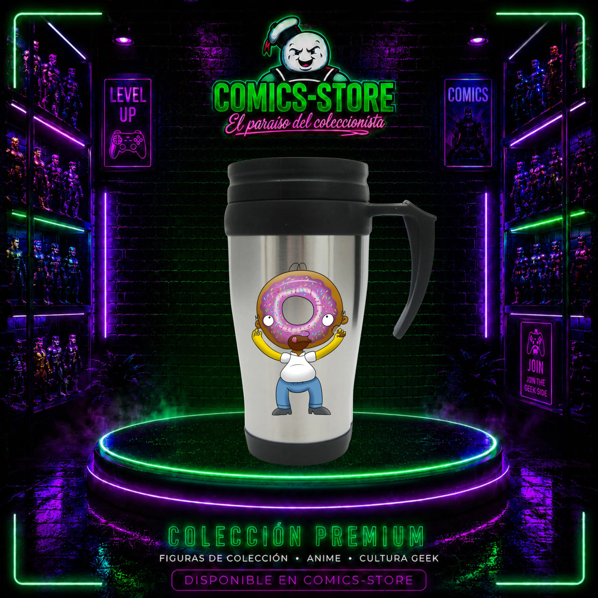 Mugs Metalico Homero Simpson Donut