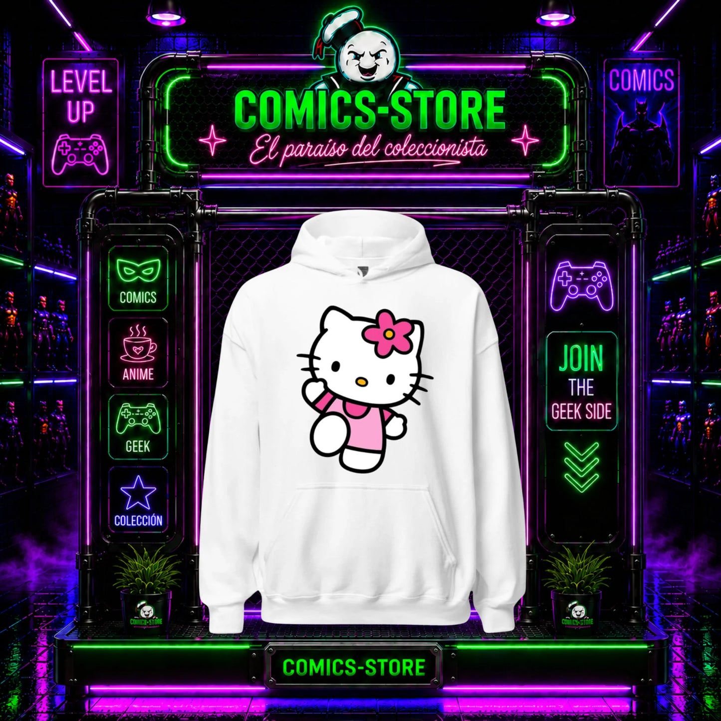 Hoodie Capota Blanco Hello Kitty I
