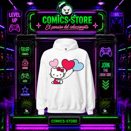 Hoodie Capota Blanco Hello Kitty