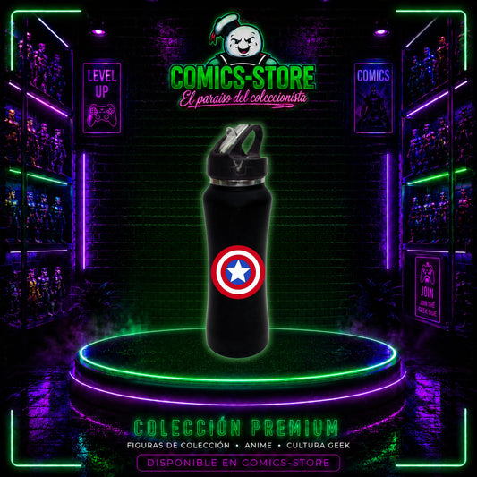 Termo Pitillo Capitan America Black