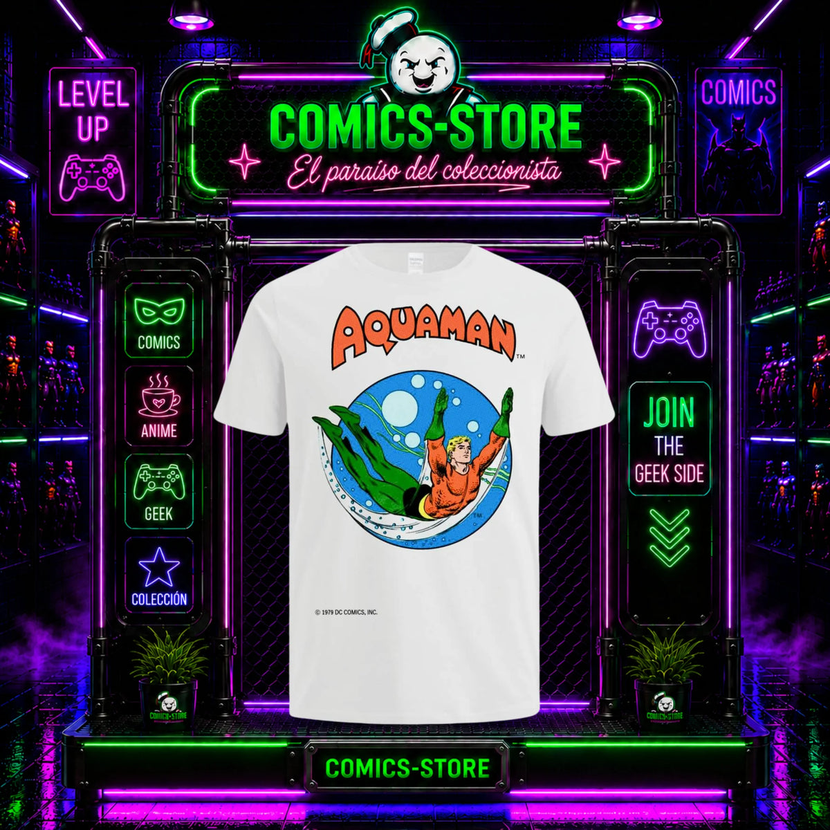 Camiseta Aquaman Retro Dc