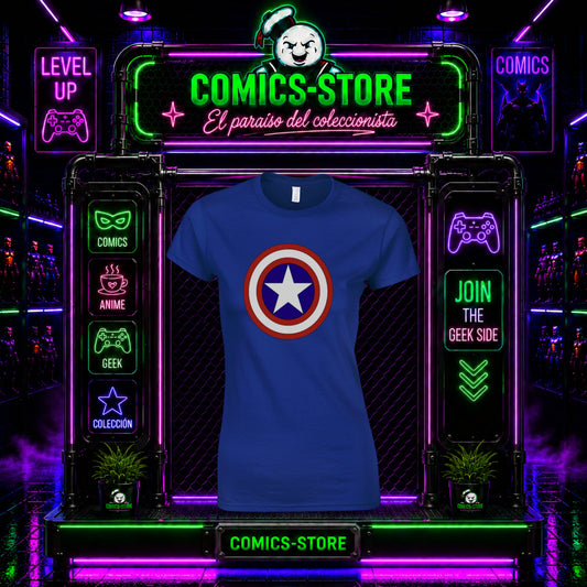 Camiseta Capitan America Dama