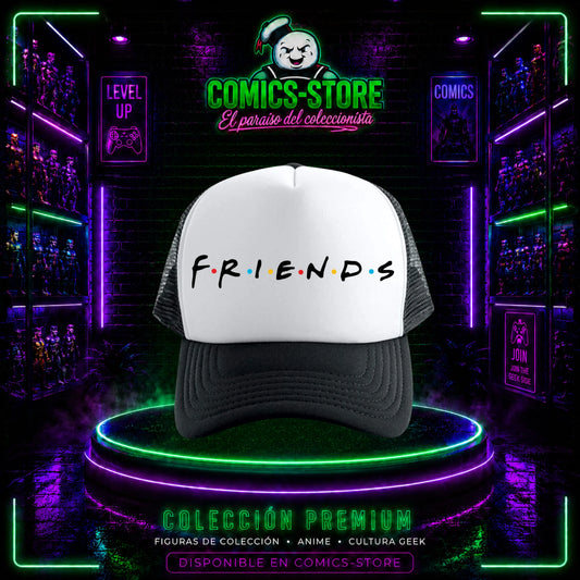 Gorra Trucker Friends Black & White