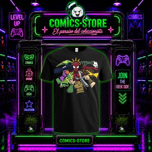 Camiseta Spiderman Vs Villanos