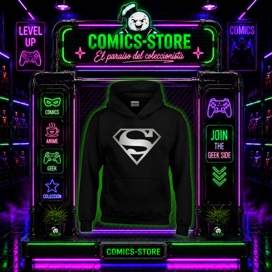 Hoodie Capota Superman Black