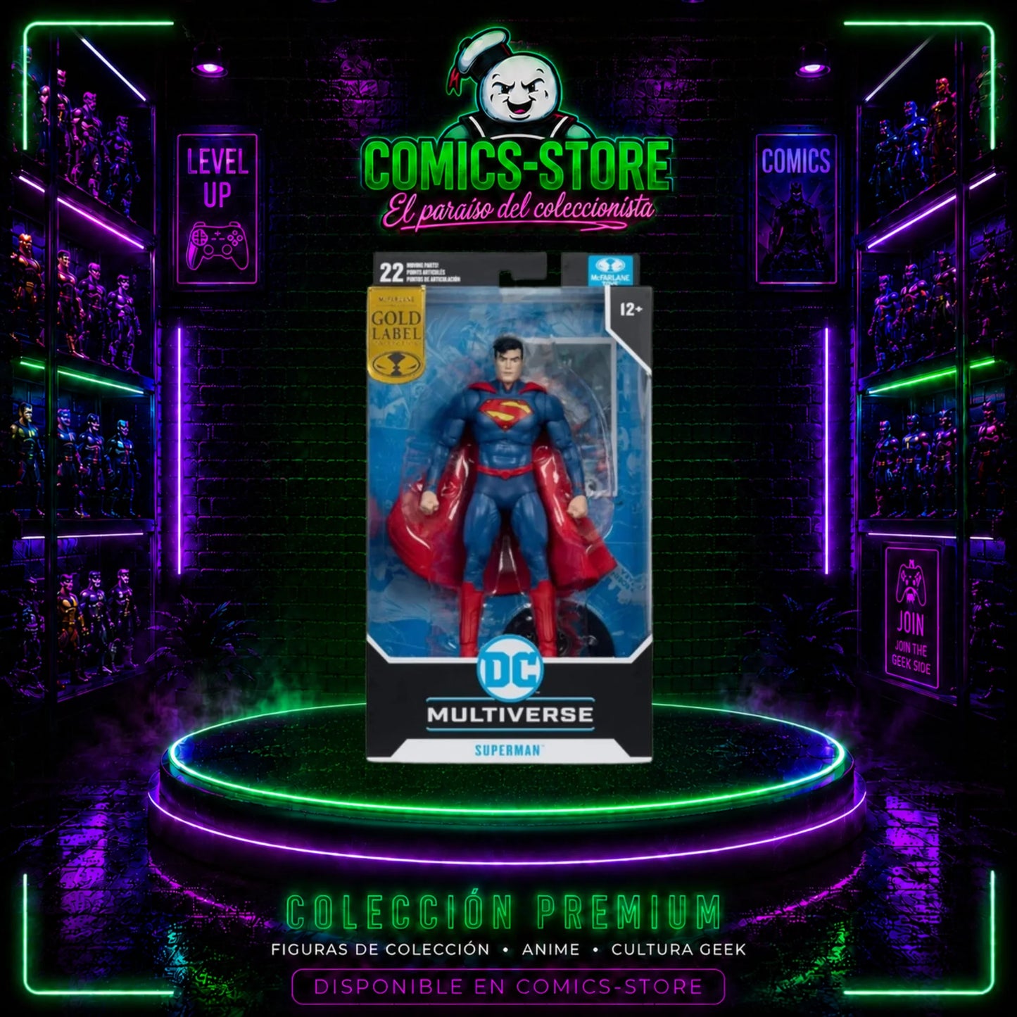 McFarlane The New 52 DC Multiverse Action Figure Superman (Gold Label) 18 cm