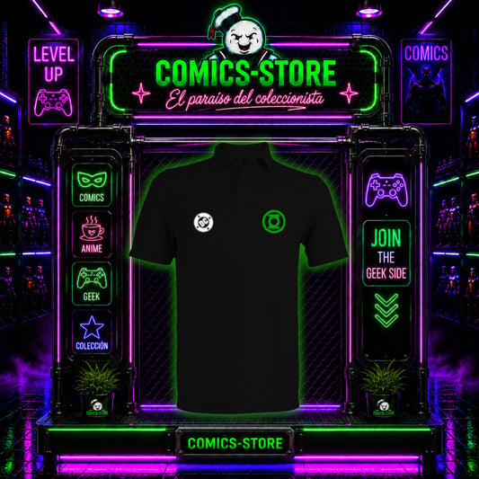 T-Shirt Tipo Polo Linterna Verde