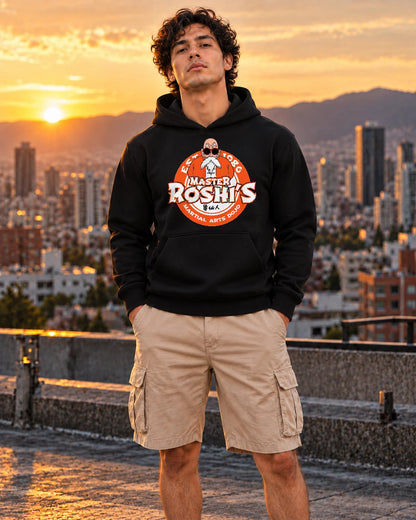 Hoodie Capota Negro Maestro Rochi Dragon Ball