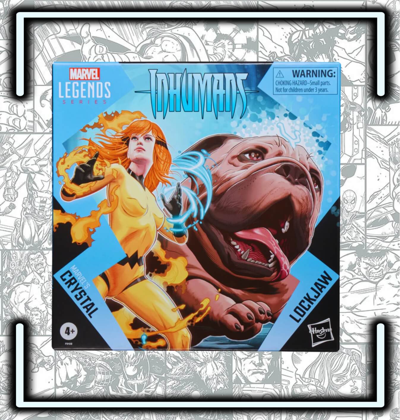 Figura Marvel Legends Marvel's Crystal y Lockjaw