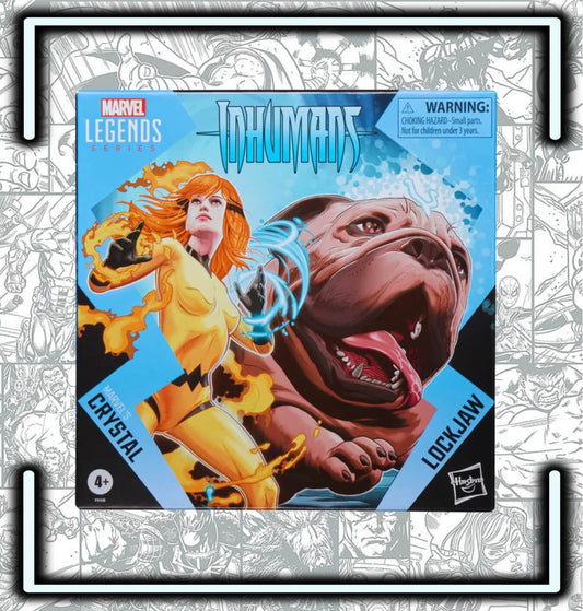 Figura Marvel Legends Marvel's Crystal y Lockjaw