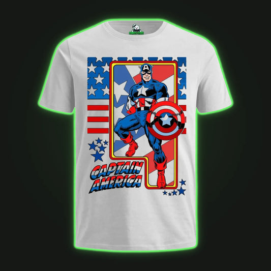 Camiseta Capitan America Comic Retro