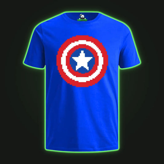 Camiseta Capitan America Pixel
