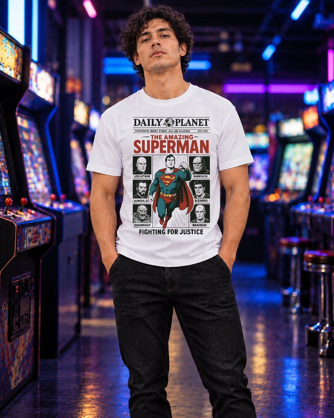 Camiseta Superman Daily Planet Dc