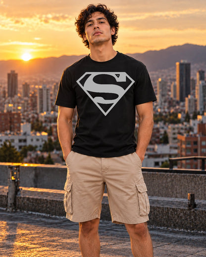 Camiseta Superman Clasic Black