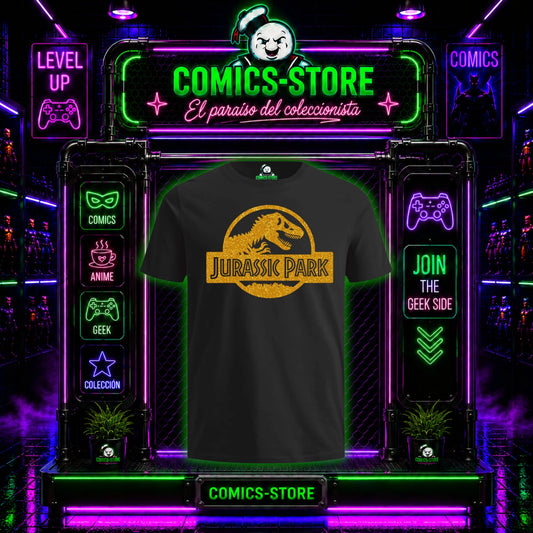 Camiseta Jurassic Park Gold