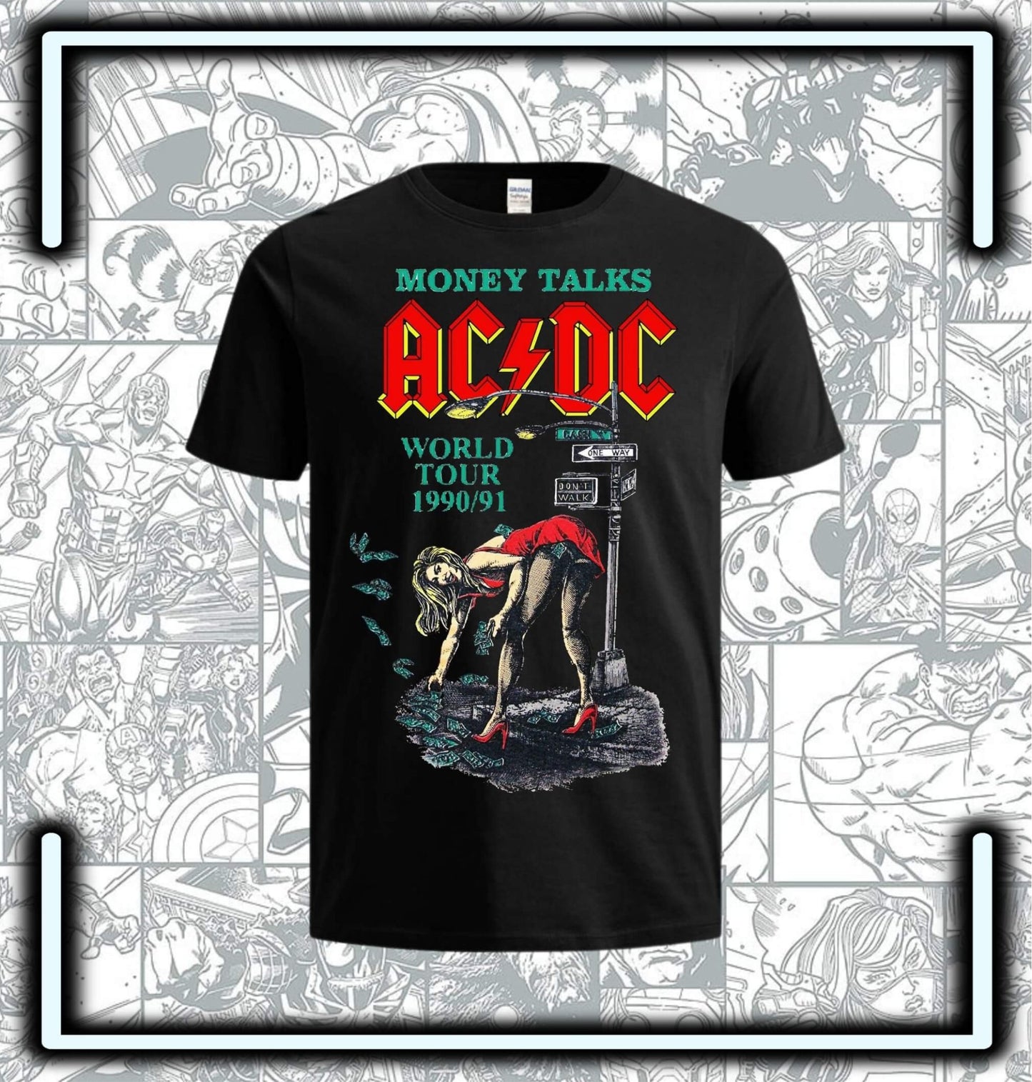 Camiseta Ac Dc Md2 - Comics Store Colombia