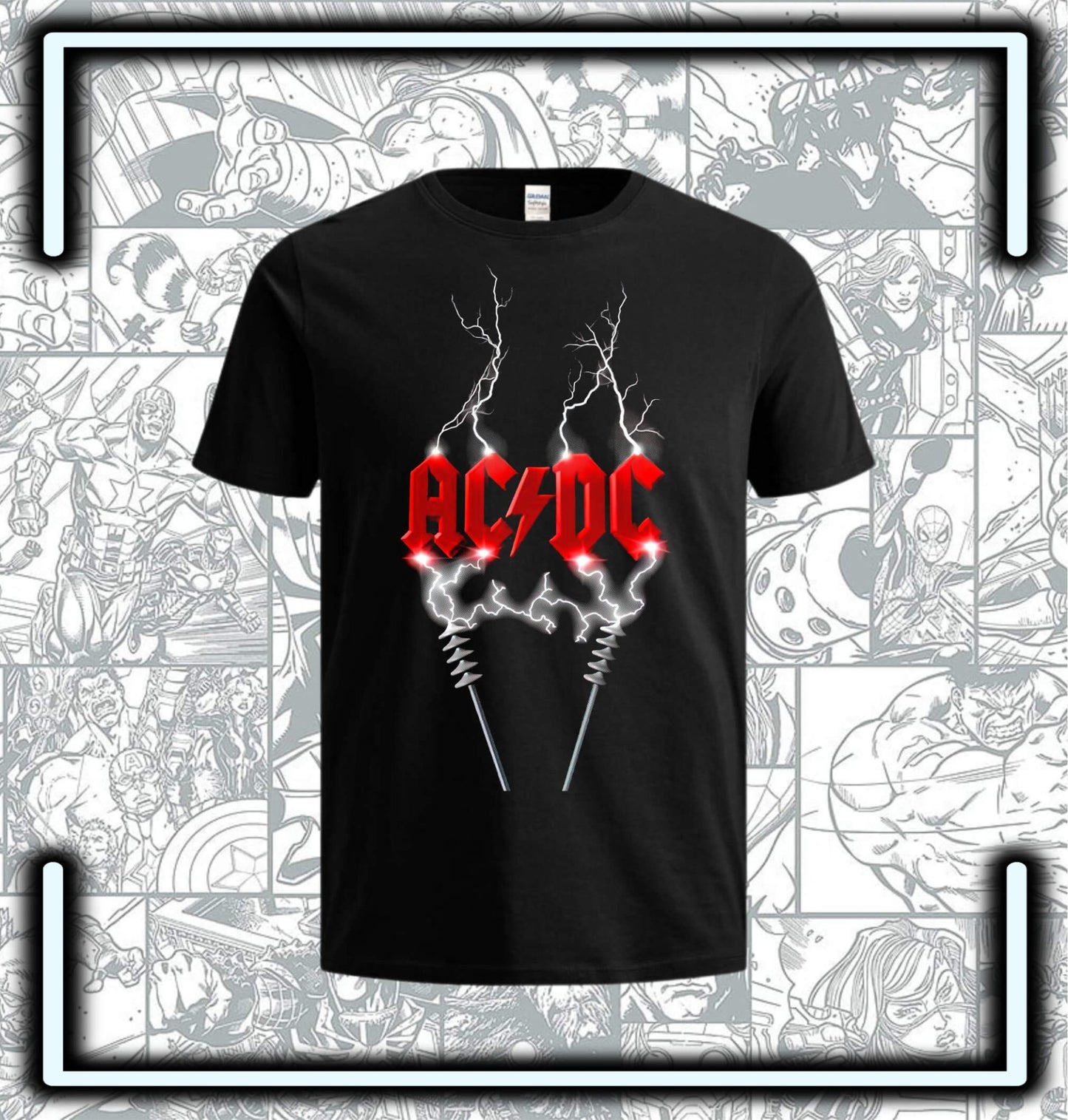 Camiseta Ac Dc Rock - Comics Store Colombia