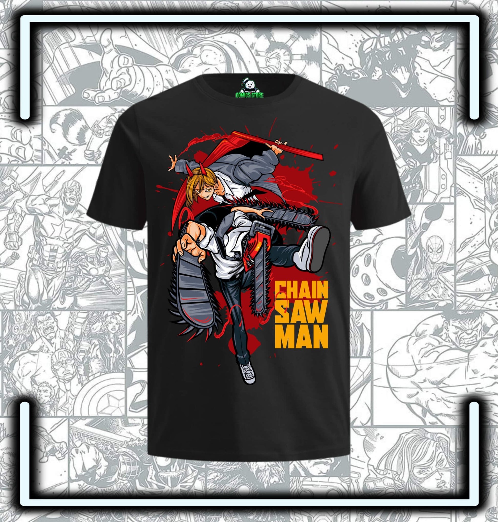 Camiseta Chainsaw Man II Anime - Comics Store Colombia