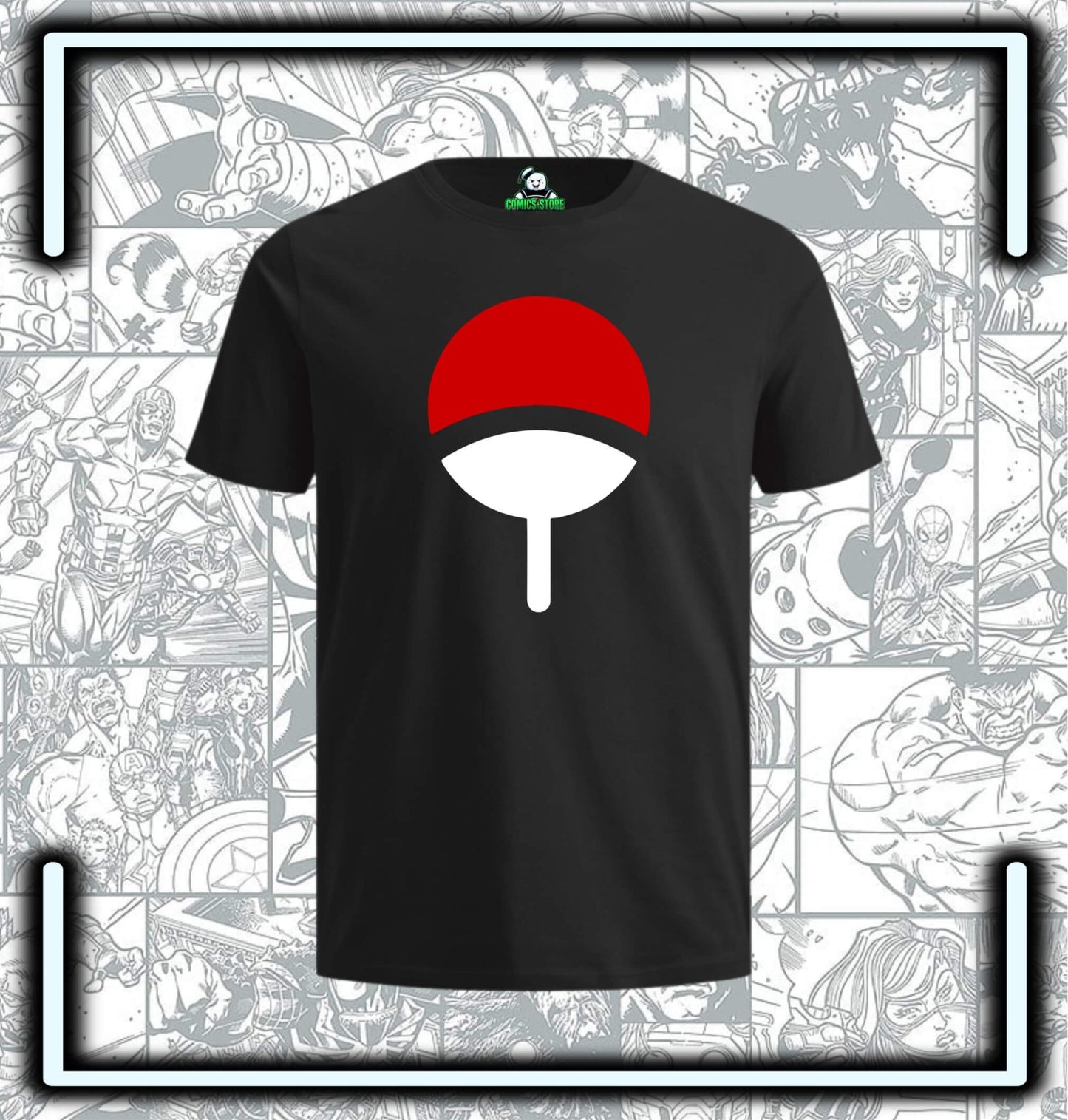 Camiseta Clan Uchiha Anime - Comics Store Colombia