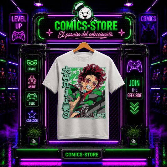 Camiseta Demon Slayer Tanjiro Anime I - Comics Store Colombia