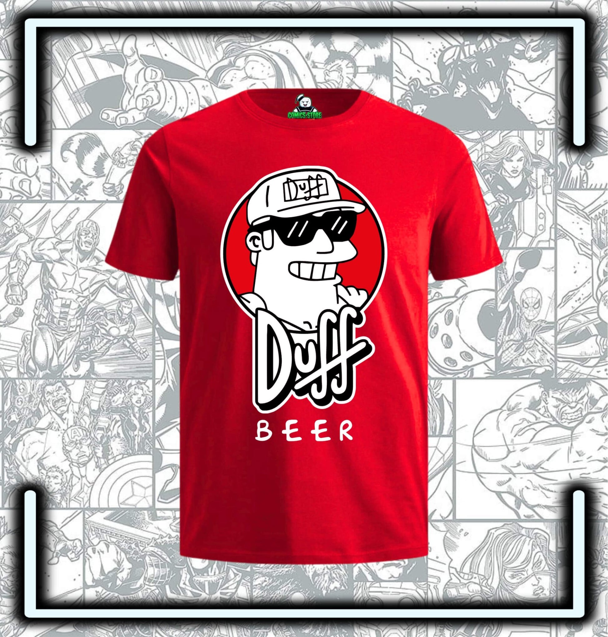 Camiseta Duff Man The Simpsons - Comics Store Colombia