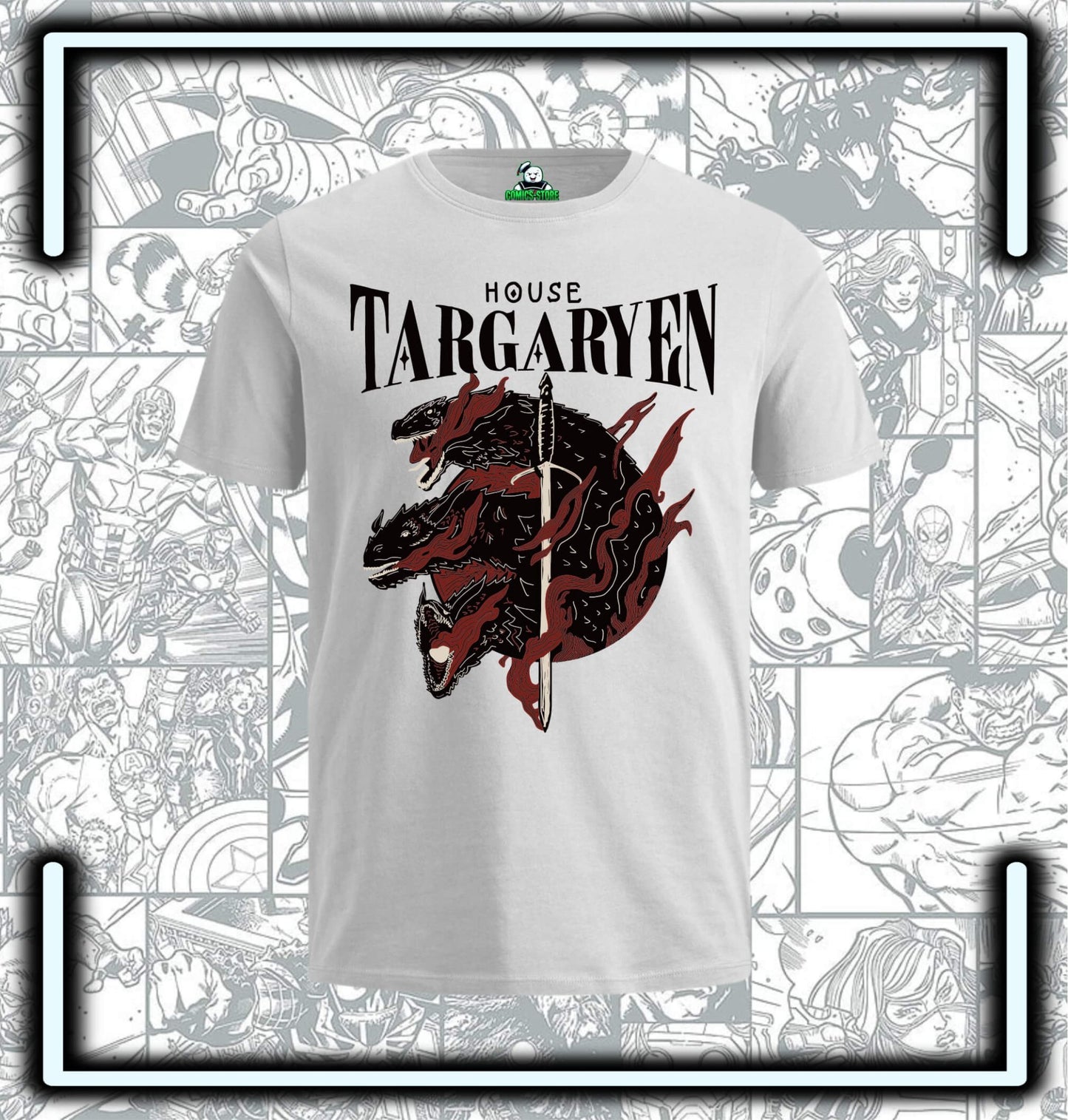 Camiseta Game Of Thrones Casa Targaryen Series - Comics Store Colombia