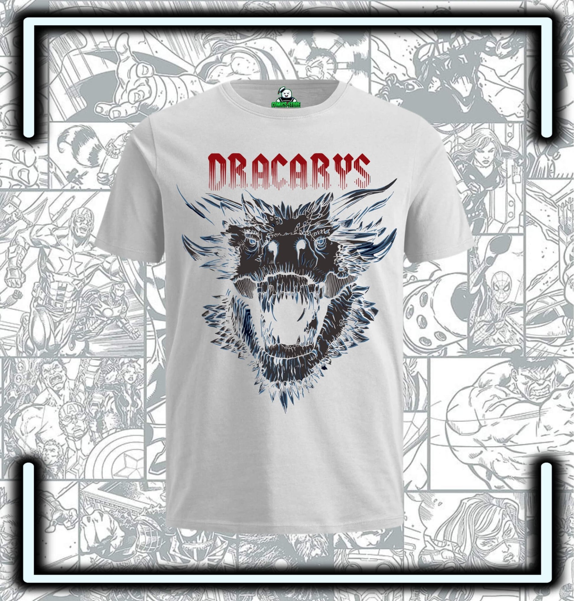Camiseta Game Of Thrones Dracarys White Series - Comics Store Colombia