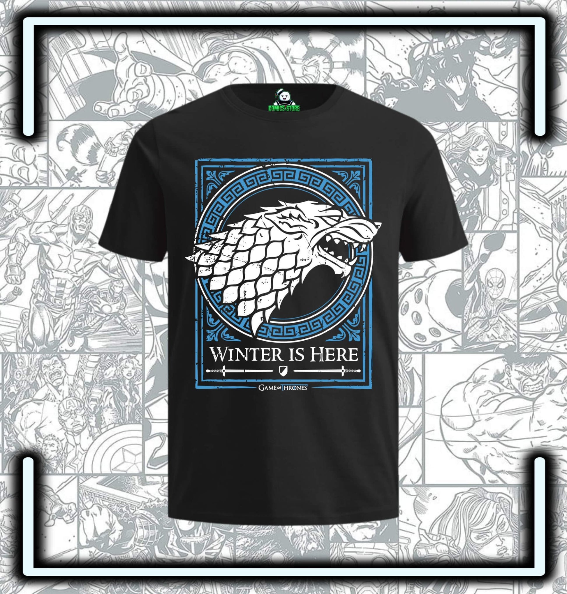 Camiseta Game Of Thrones Stark Black Series - Comics Store Colombia