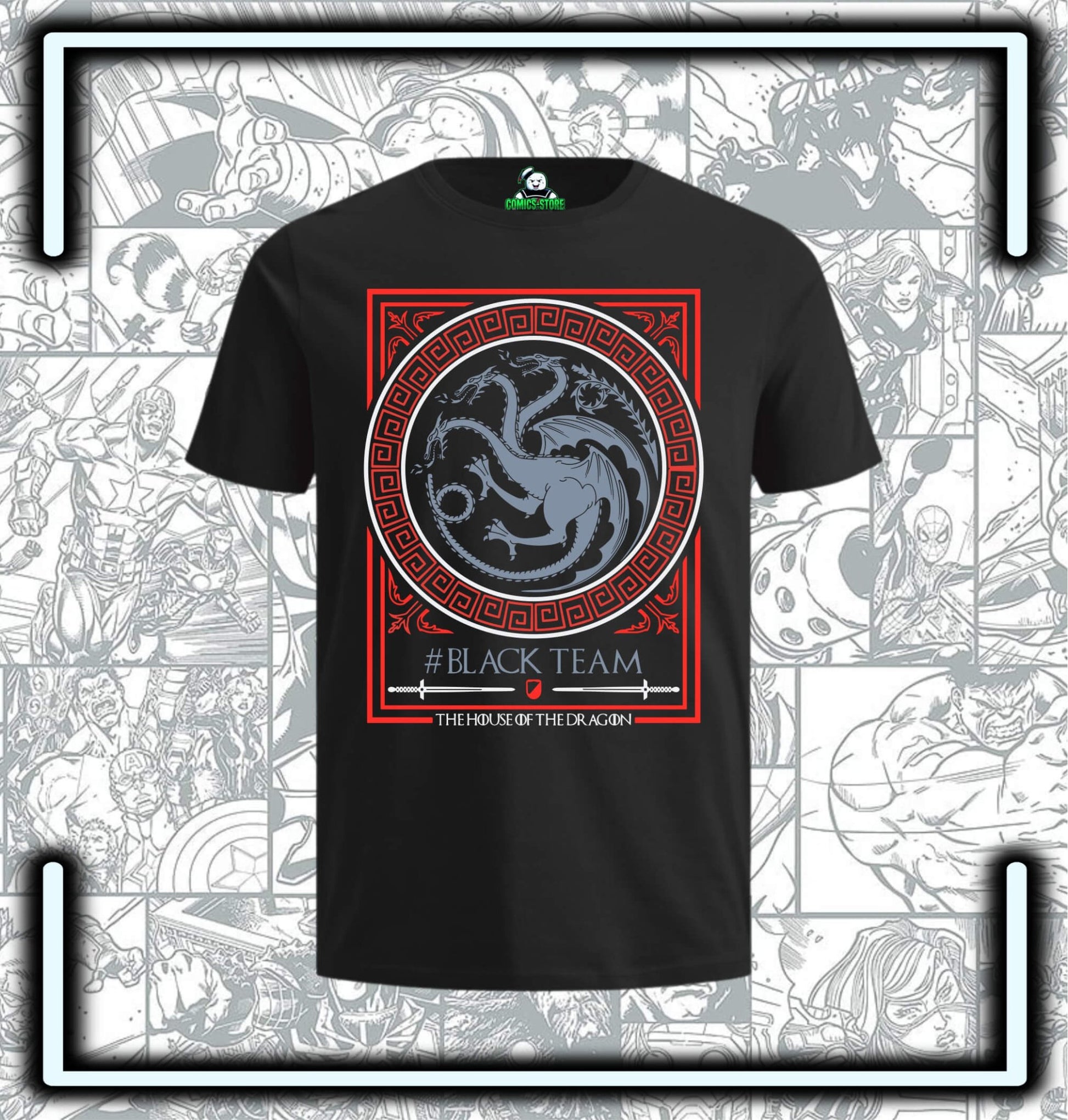 Camiseta Game Of Thrones Targaryen Black Series - Comics Store Colombia