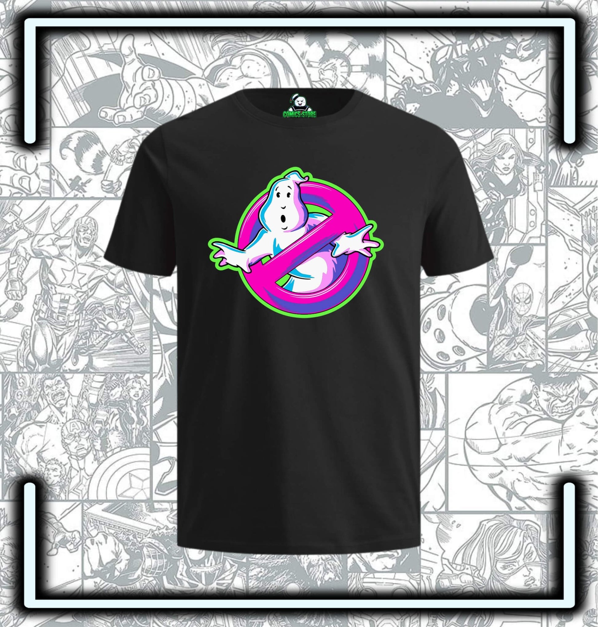 Camiseta Ghostbusters Retro Black Series - Comics Store Colombia