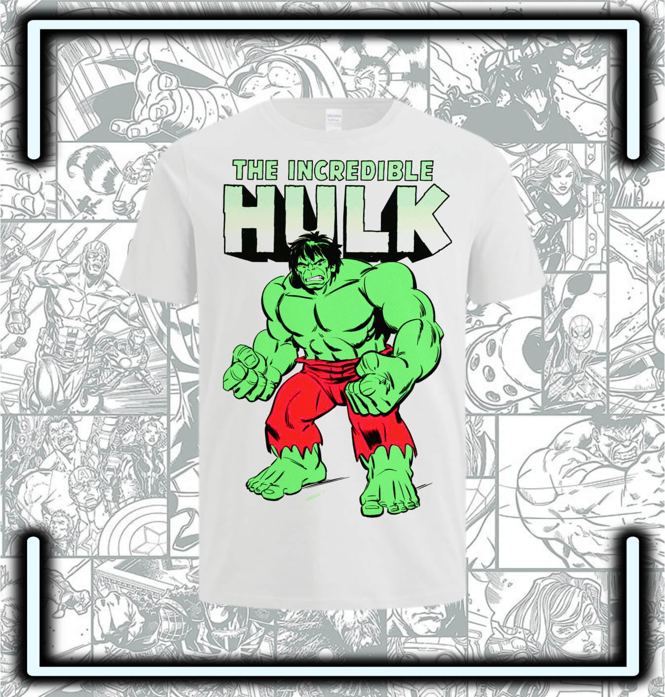 Camiseta Hulk Retro - Comics Store Colombia