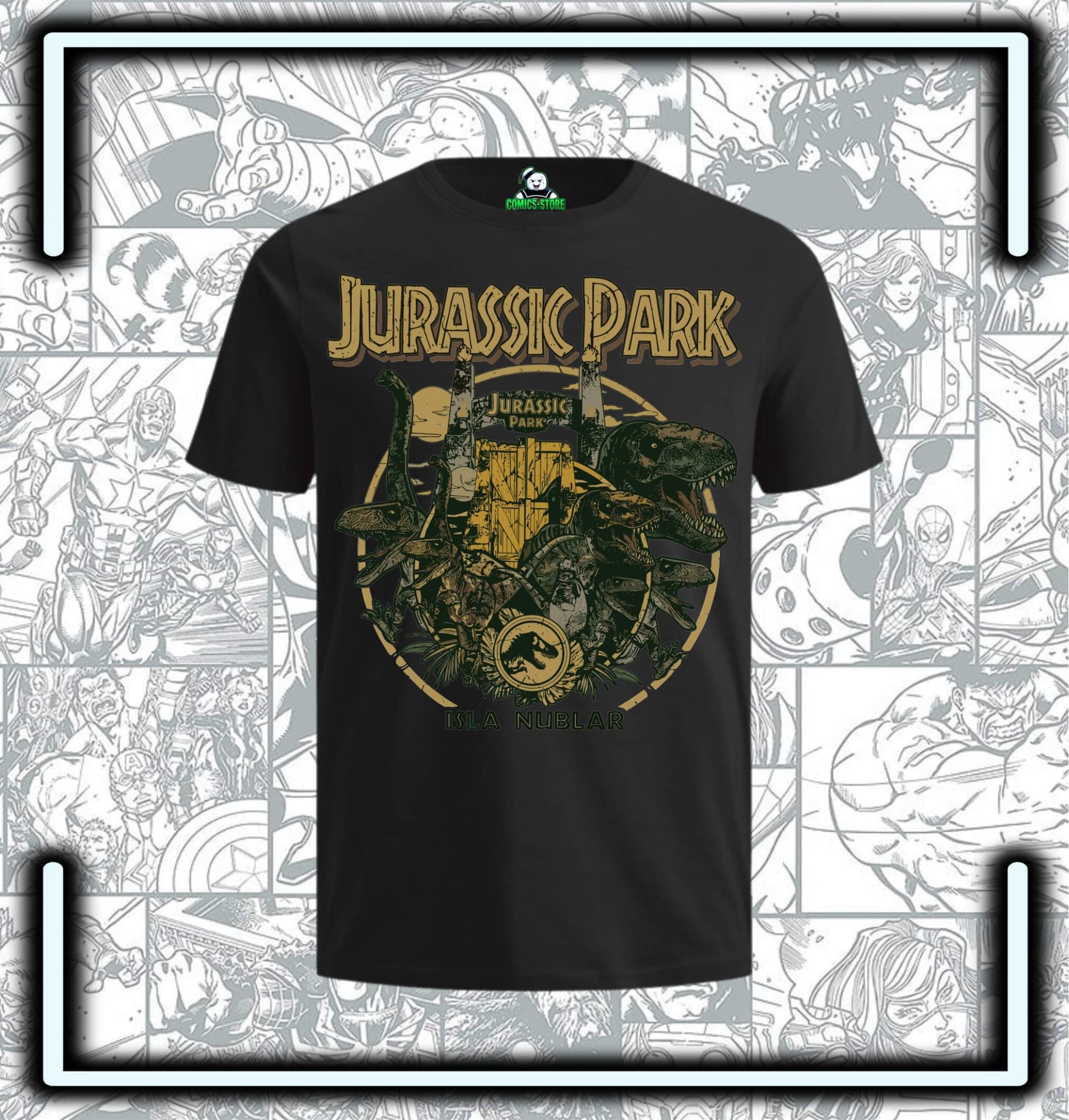 Camiseta Jurassic Park Black Series II - Comics Store Colombia