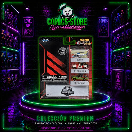 Jurassic Park | Pack 3 nano coches | Jada