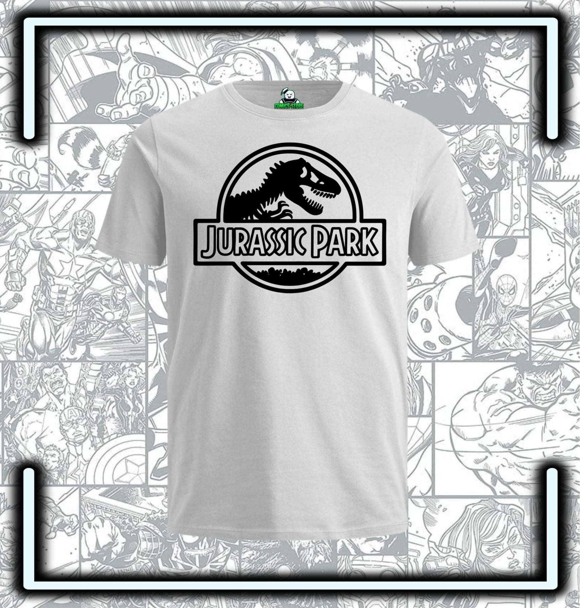 Camiseta Jurassic Park Retro - Comics Store Colombia