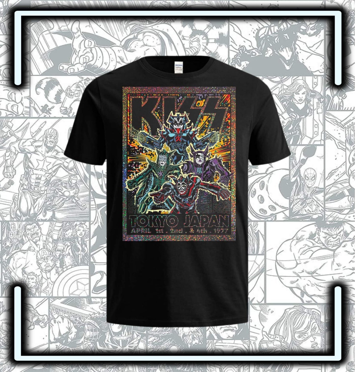 Camiseta Kiss Dx4 - Comics Store Colombia